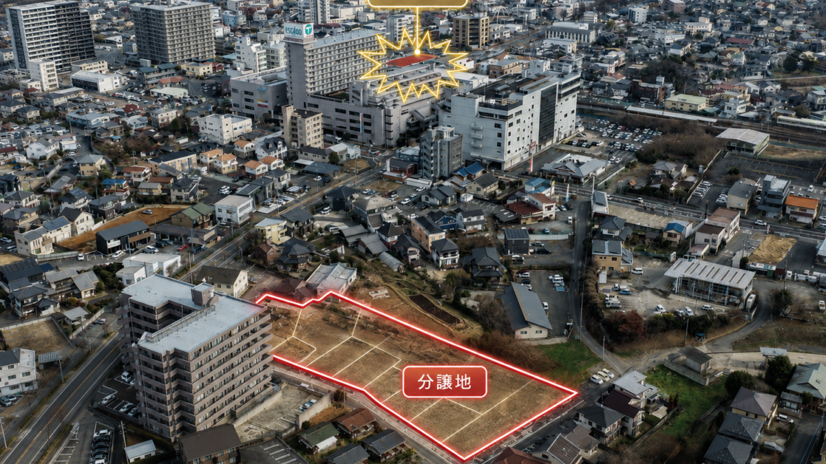 空撮で委任物件のPRを